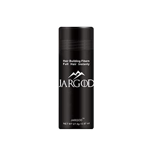 Hair Fibers for Instant Volume and Thicker Fuller Hair Hair Building Fiber for thinning Hair & Bald Spots Conceals Hair Loss in Seconds - Hair Powder for Women & Men (Black, 0.97 ounce)