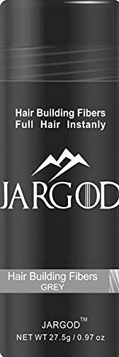 Hair Fibers for Instant Volume and Thicker Fuller Hair Hair Building Fiber for thinning Hair & Bald Spots Conceals Hair Loss in Seconds - Hair Powder for Women & Men (Gray)