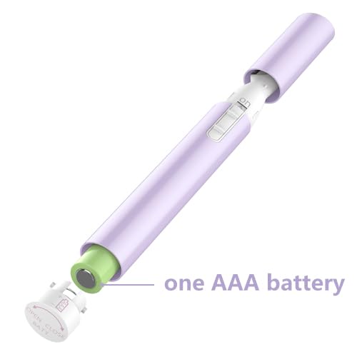 Upgraded Eyebrow Trimmer, Precision Electric Eyebrow Razor for Women Battery-Operated Facial Hair Remover with Comb No Pulling Sensation Painless for Face Chin Neck, Upper-Lip, Peach-Fuzz