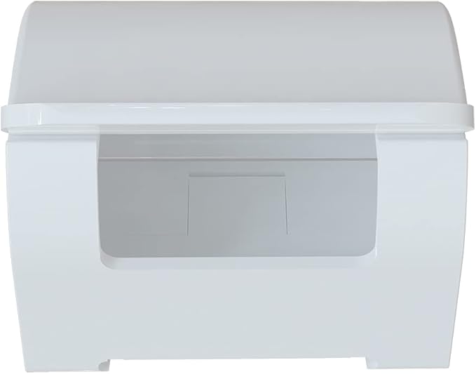 LUEXBOX 2 Pack Plastic Razor Holders With Cover for Shower, Wall Mount Shaver Hook, Self Adhesive Hanger Stands Compatible With Gillette Fusion 5 Proglide, Mach 3 Classic (White)