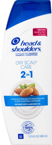 Head and Shoulders Dry Scalp Care with Almond Oil 2-in-1 Anti-Dandruff Paraben Free Shampoo and Conditioner 13.5 fl oz