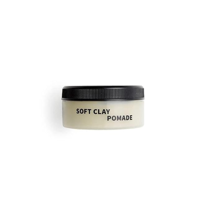 Rudy's Soft Clay Pomade - Lightweight and Pliable All Day Hold - Paraben Free - for Waves and Texture (2.2 oz)