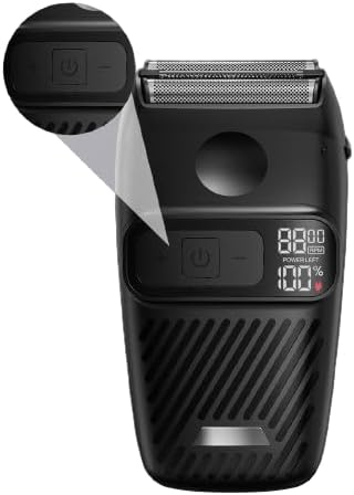 Foil Shaver Electric Razor for Men Electric Foil Shavers for Men Portable Travel Waterproof Wet Dry LED Display Cordless Beard Trimmer 3 Adjustable Speeds Long Battery Rechargeable IPX6
