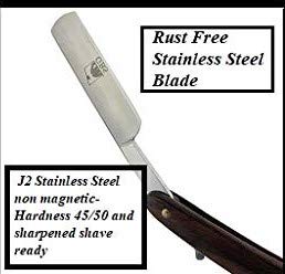 G.B.S Men’s Wet Shaving Kit Shaving Stainless Steel Razor Wood Handle with Case Synthetic Badger Hair Brush All-Natural Shave Soap Chrome Shaving Bowl Leather Strop Alum Block