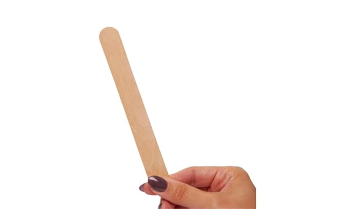 Wood Spatulas, Essential Wooden Waxing Sticks for Hair Removal, Perfect for Home Use, Ideal for Brazilian Waxing, Smoothly Applies Hair Removal Wax to Sensitive Areas, Pack of 50
