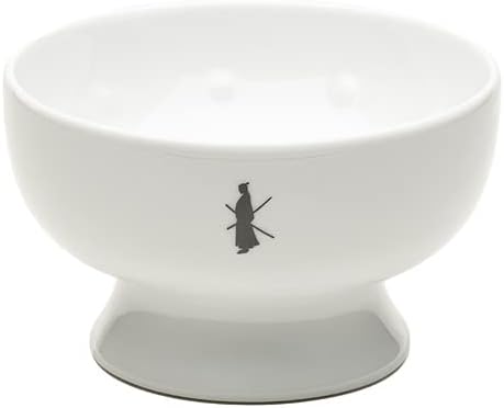 Porcelain Shaving Soap Bowl, Interior Dimples for Easy Leather, 100% Made in Portugal, Ergonomic (White)