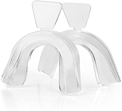 4Pcs Transparent Mouth Guard Silicone Grinding Guard Teeth,Bleaching Trays,Whitening Tray Sleeping Gum Shield for Sports Bruxism Bite Guard Easy to Use,Teeth Grinding Guards,Health Oral Care