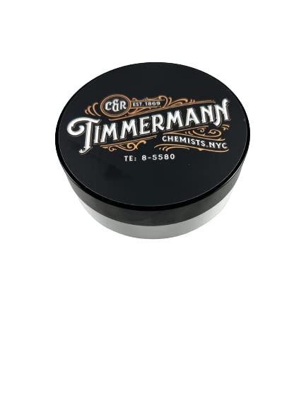 WhollyKaw Shaving Soap | Luxury Dense, Rich & Creamy Lather Tallow Wet Shave Puck Notes of Oud and Woods, Cashmeran, Cedarwood, Musk, Patchouli | Grooming and Skincare for Men 4 oz - Timmermann Black