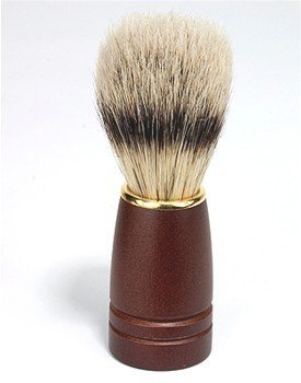 Kingsley Bristle Shave Brush Dark Wood Handle