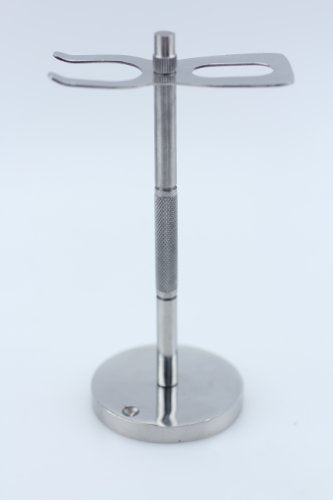 Pro-Kut Deluxe Stainless Steel Straight Razor & Shaving Brush Stand by Pro-10