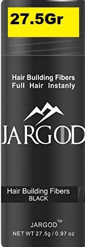 Hair Fibers for Instant Volume and Thicker Fuller Hair Hair Building Fiber for thinning Hair & Bald Spots Conceals Hair Loss in Seconds - Hair Powder for Women & Men (Black, 0.97 ounce)
