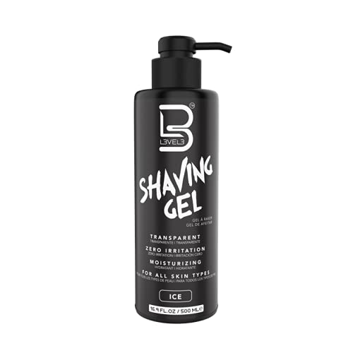 L3 Shaving Gel - Straight Razor Shave Gel - Non-Irritating - Refreshing Smell L3 - No Hot Towel Necessary - Level Three Razor Gel (Ice)