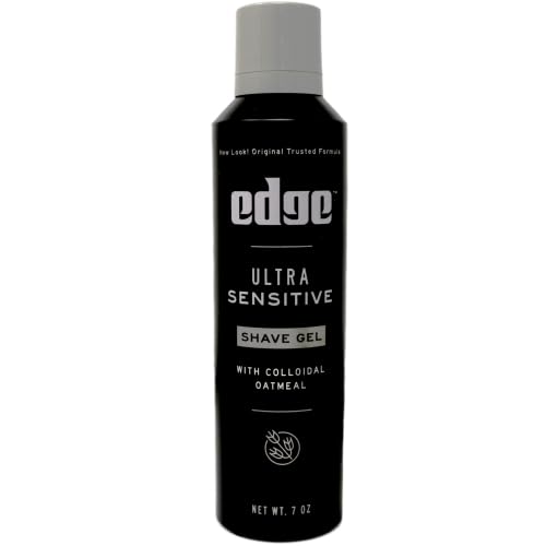Edge Ultra Sensitive Shave Gel with Colloidal Oatmeal 7 oz (Pack of 2)