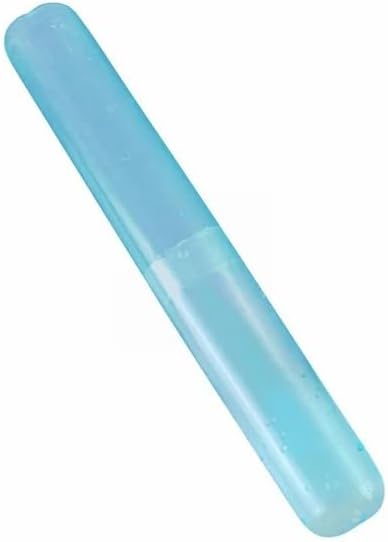 Blue Plastic Toothbrush Case Portable Travel Camping Toothbrush Storage Box Makeup Brush Holder Dust-Proof Cover with Breathable Air Hole Nice and Attractive，Accessories，Toothbrush Travel Containers