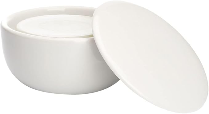 MÜHLE Porcelain Dish with Grapefruit & Mint Shaving Soap, 65 Grams – Shave Soap for Men, Rich & Light Soap Formula, Nurturing Solid Shave Soap Lather, Cooling Effect On Skin