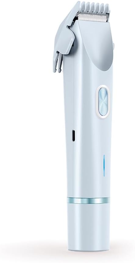 Women's Electric Shaver Bikini Trimmer for Women Razors 2-in-1 Dual Head Design IPX7 Waterproof Wet & Dry Use Body Groomer Hair Trimmer Remover for Facial Underarm Arm Face Leg Bikini (Blue)