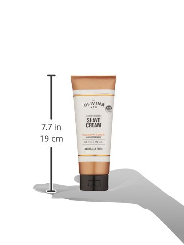 Barrel and Oak - Conditioning Shave Cream, Men's Shaving Cream, Moisturizing Shave Cream, Caffeine & Antioxidant-Rich, Helps Prevent Nicks, Bumps, Redness, & Dry Skin, Vegan (Bourbon Cedar, 6.5 oz)