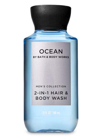 Bath and Body Works - Men's - Midnight, Graphite and Ocean - Travel Size – 2-in-1 Hair + Body Wash - 3 pc Bundle