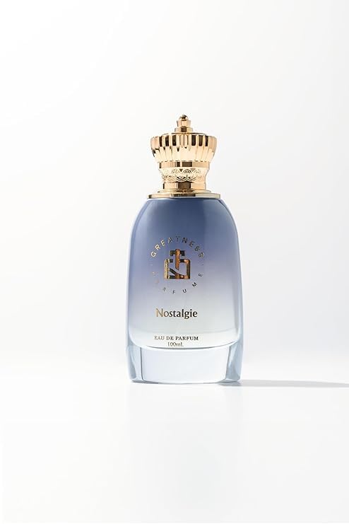Greatness Nostalgie Eau de Parfum – Long-Lasting Unisex Arabic Perfume with Oud, Rose, Dry Wood and Ambergris – Bold, Tender Luxury Fragrance for Men and Women, Elegant Bottle, 100 ml