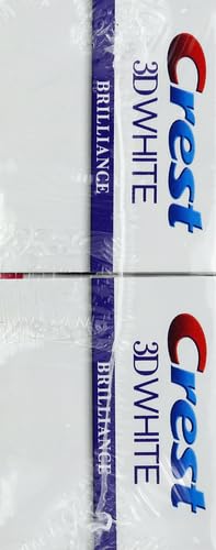 Crest 3D White Brilliance Vibrant Peppermint Toothpaste, Pack of 2