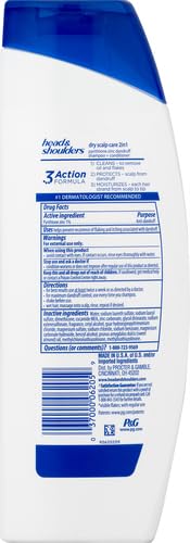 Head and Shoulders Dry Scalp Care with Almond Oil 2-in-1 Anti-Dandruff Paraben Free Shampoo and Conditioner 13.5 fl oz