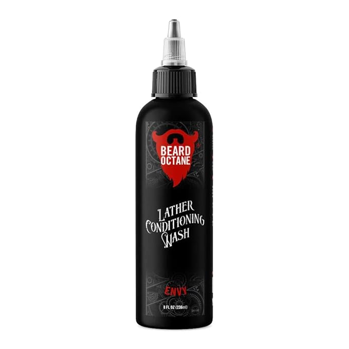 Beard Octane: Envy Beard Wash - 8 oz Shampoo for Soft, Moisturized Beards with Shea Butter & Jojoba - Made in USA