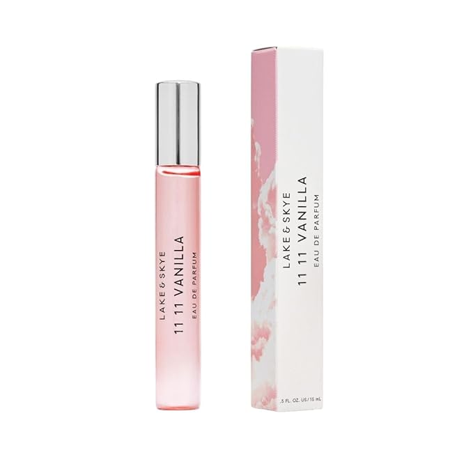 Lake & Skye 11 11 Vanilla Eau de Parfum Travel Spray 15mL - Vanilla, Cashmere, Dreamy, Crème, Skin Musk, Clean, Vegan, Paraben-Free, Cruelty-Free