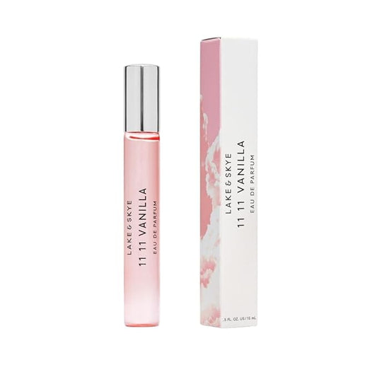 Lake & Skye 11 11 Vanilla Eau de Parfum Travel Spray 15mL - Vanilla, Cashmere, Dreamy, Crème, Skin Musk, Clean, Vegan, Paraben-Free, Cruelty-Free