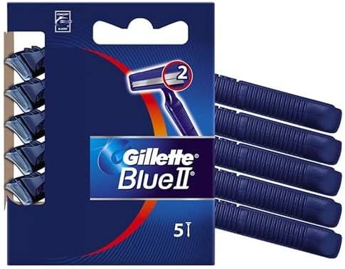 Gillette 2 Men's Disposable Razor, 5 Units - Pack of 2