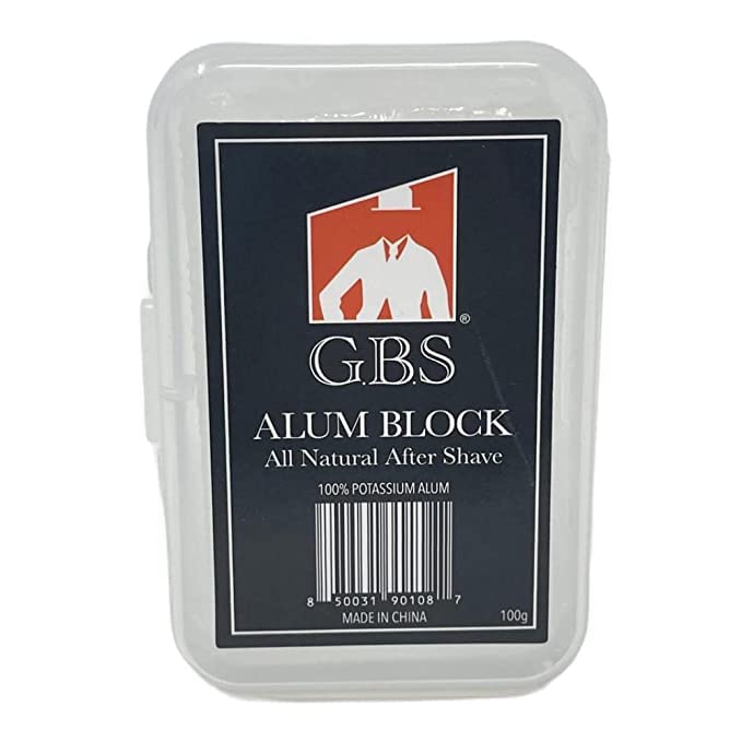 G.B.S Pack of 100 Extremely Sharp Blades and Alum Block
