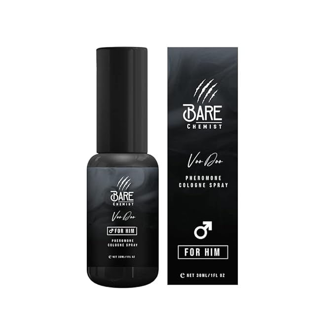 Voodoo Pheromone Cologne for Him - [Long Lasting Formula] Pheromone Perfume Oil Spray for Men 1oz. - Spice, Wood, Amber
