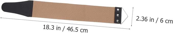 FRCOLOR 2pcs Dual-sided Sharpening Strop for Barber Shops Manual Leather Strop for and Knife Sharpening Convenient Hanging Design for Home