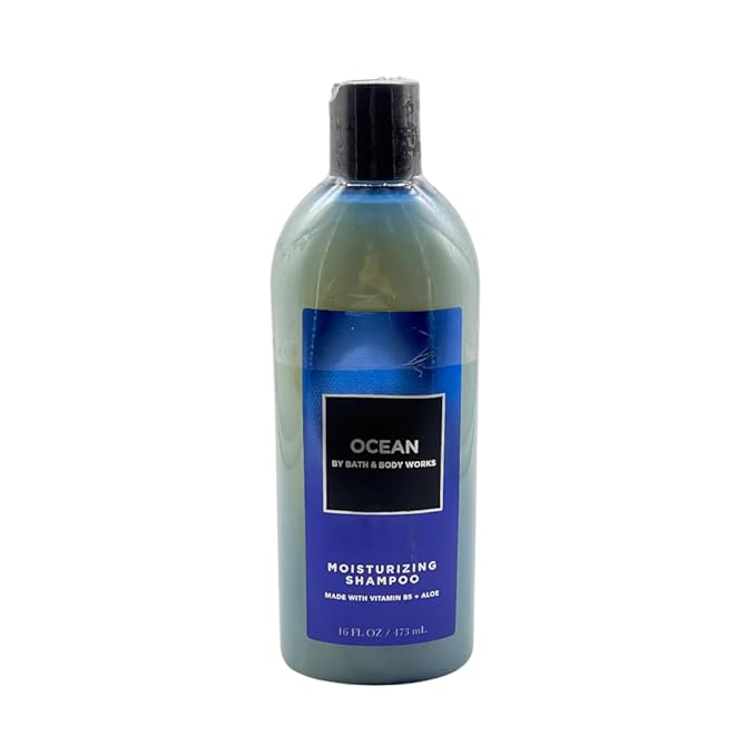 Bath and Body Works Men's Collection OCEAN 2 Piece Shower Gift Set with a Blue Bow - Shampoo and Conditioner - Full Size