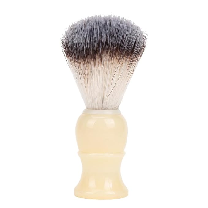 Premium Badger Shaving Brush for Men – Soft Bristles & Wood Handle | Perfect Shaving Cream Brush for Wet Shave | Luxury Gift for Men, Dad & Boyfriend, Off White