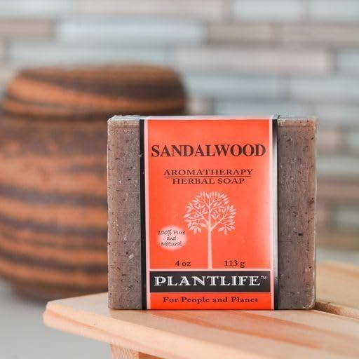 Plantlife Frankincense & Sandalwood Bar Soap Bundle of 2 - Moisturizing and Soothing Soap for Your Skin - Hand Crafted Using Plant-Based Ingredients - Made in California 4oz Bar