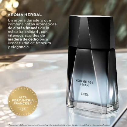 L'Bel Homme 033 Legend Parfum/Perfume 100 ml / 3.3 fl.oz.