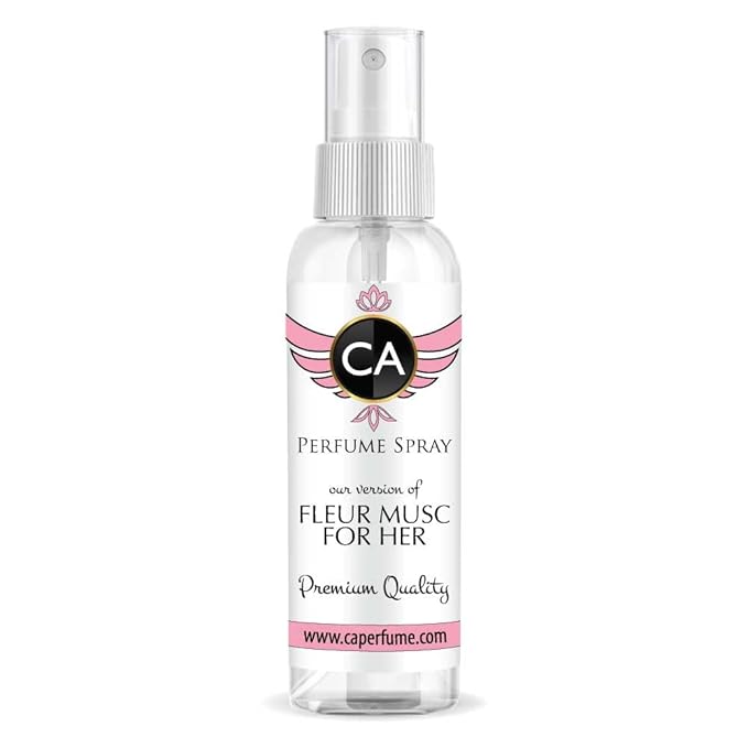 CA Perfume Eco Refill Impression of Fleur Musk For Her for Women Floral Woody Musk Long Lasting Fragrance Eau De Parfum 2 Fl Oz 60ml