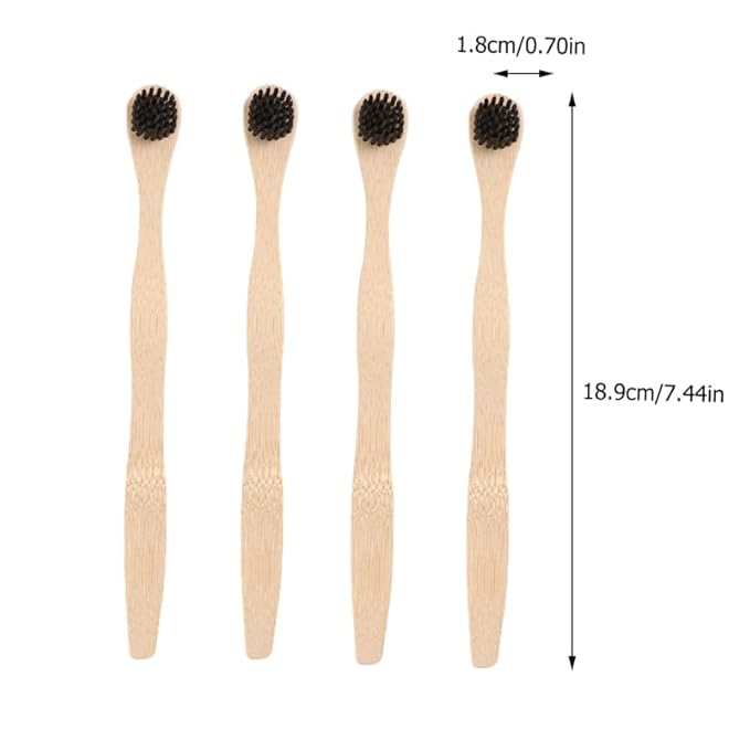 HEALLILY Tongue Cleaner 4Pcs Set Tongue Scraper and Cleaning Brush Oral Tools for Fresh Breath and Effective Bad Breath Removal Lightweight Portable 7.44In Length