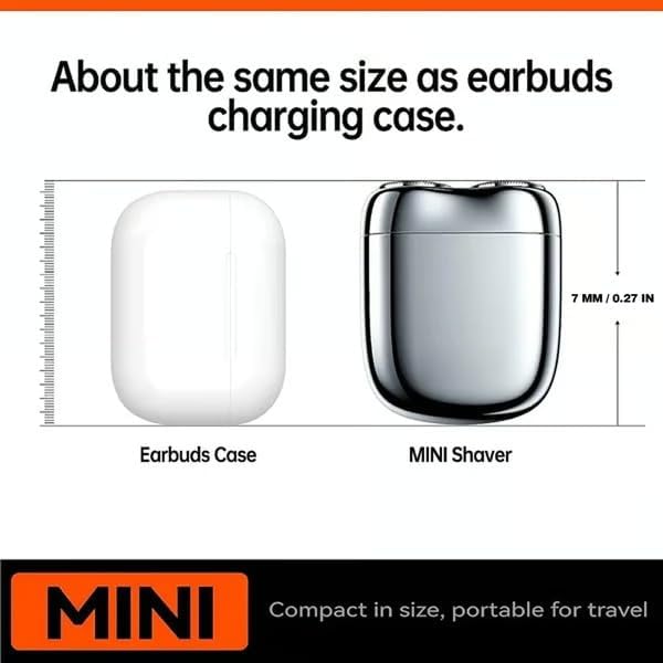 mini Double Head Electric Shave,USB Mini Portable Razor, Rechargeable Waterproof Compact Shave