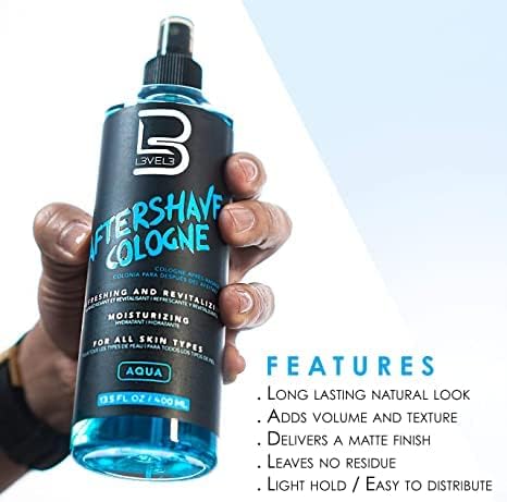 L3 Level 3 After Shave Spray Cologne - Softens Skin - Refreshes and Relieves Face and Skin - Styling Powder Included (Vibrant)