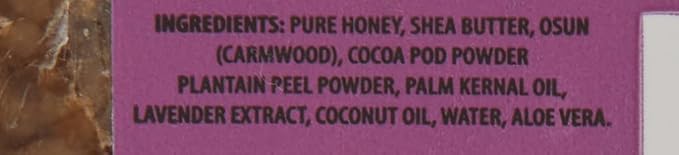 RA COSMETICS 100% Natural Black Soap with Lavender 5oz