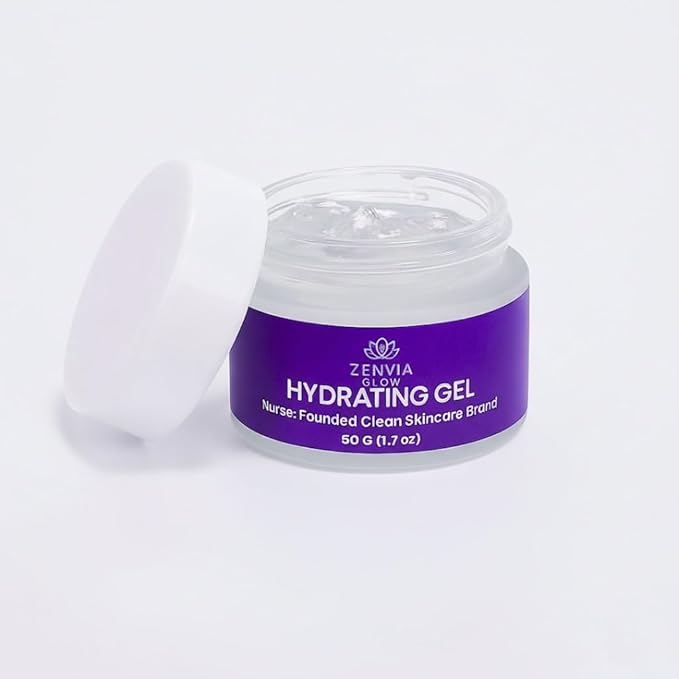 Gel Moisturizer for Face – Aloe Vera Gel for Face, Hydrating Gel Moisturizer, Face Cream Sensitive Skin, Oil-Free, Niacinamide & Vitamin E, Brightening & Soothing, Primer Friendly, 50 gram