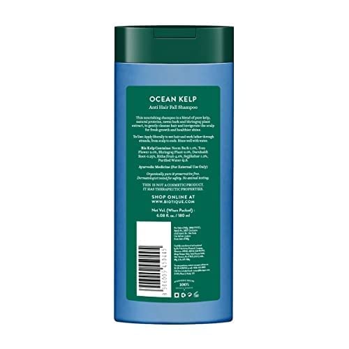 Biotique Bio Kelp Protein Shampoo for Falling Hair Intensive Hair Regrowth Treatment, 180ml