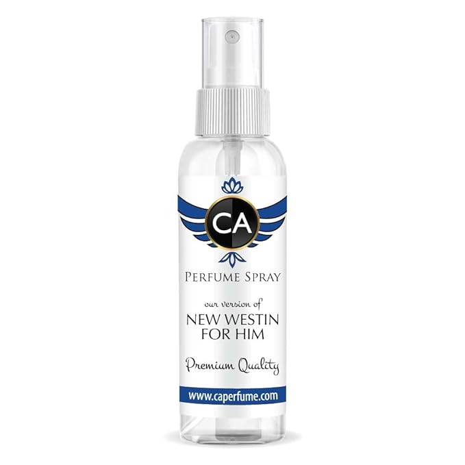 CA Perfume Eco Refill Impression of New Westin For Men EDP Perfume Concentrated Long Lasting Eau de Parfum Spray Refillable Atomizer Bottle 2 Fl Oz/60ml-X1