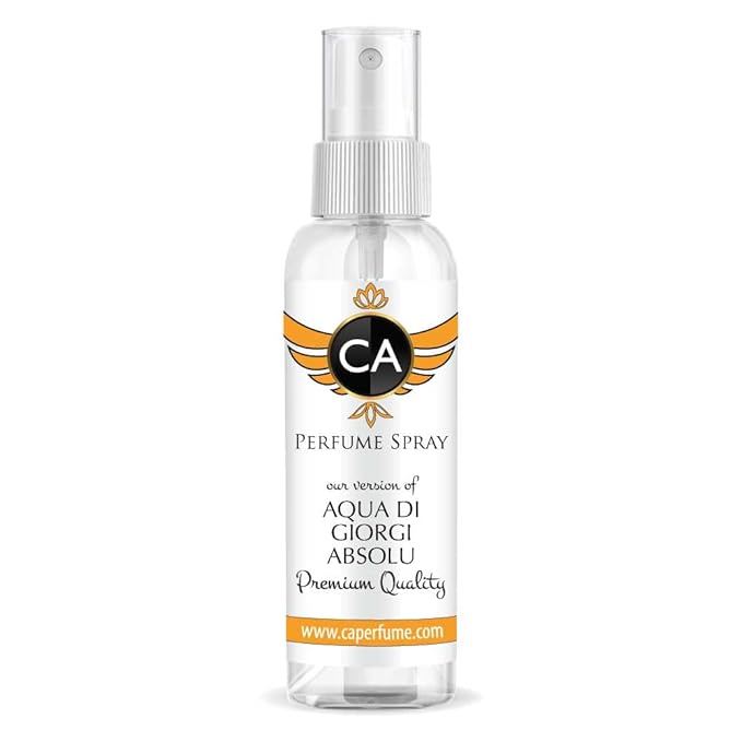 CA Perfume Eco Refill Impression of Aqua Di Giorgi Absolu For Men EDP Perfume Concentrated Long Lasting Eau de Parfum Spray Refillable Atomizer Bottle 2 Fl Oz/60ml-X1