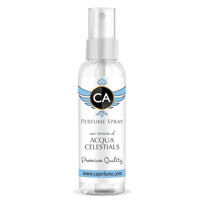 CA Perfume Eco Refill Impression of Acqua Celest for Unisex Floral Green Long Lasting Fragrance Eau De Parfum 2 Fl Oz 60ml