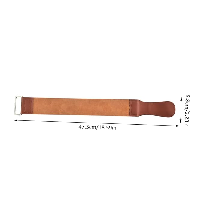 Straight Sharpening Strop Double-sided Artificial Leather Tool for Manual Shavers and Strop for Professional Barbers and Home Use
