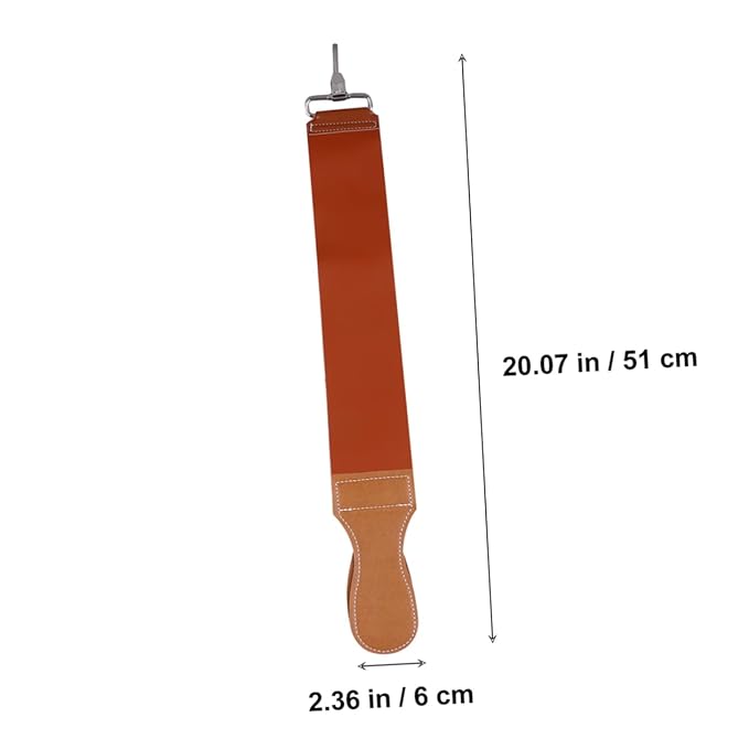 Cowhide Leather Double-layer Razor Strop for Sharpening Straight Razors Professional Barber Use Easy to Hang with Buckle Design Smooth Shaving Blade Enhancement