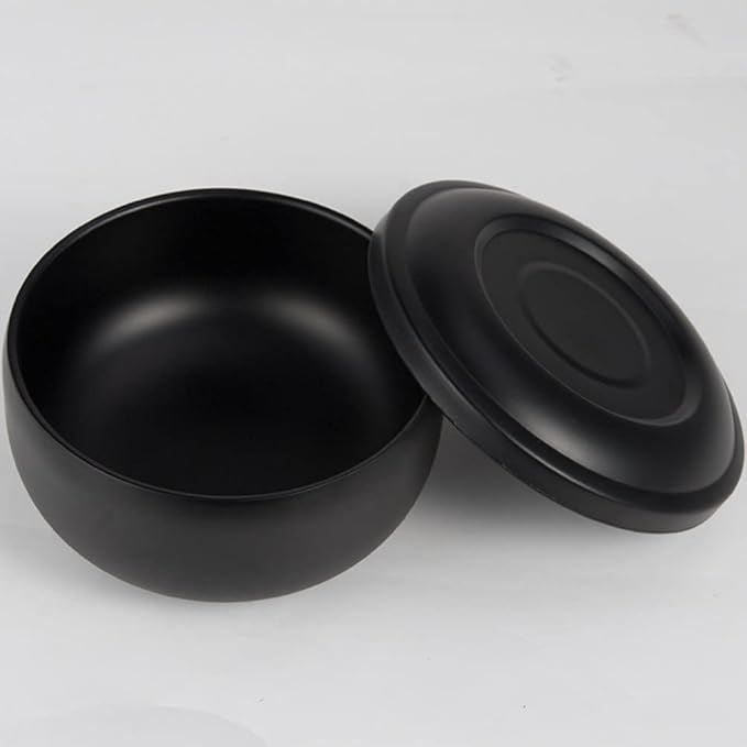 Beaupretty Stainless Steel Shaving Soap Bowl Shaving Mug for Shave Cream Soap Shaving Cup with Lid
