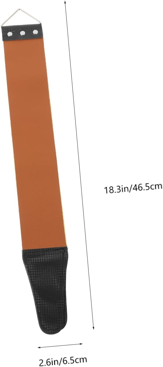 Double-sided Razor Strop 2pcs Stainless Steel Sharpening Strap Genuine Leather Convenient Home Use Shaver Sharpening Tool for Men Random Color